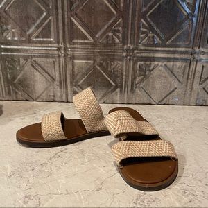Sanuk slip on sandals